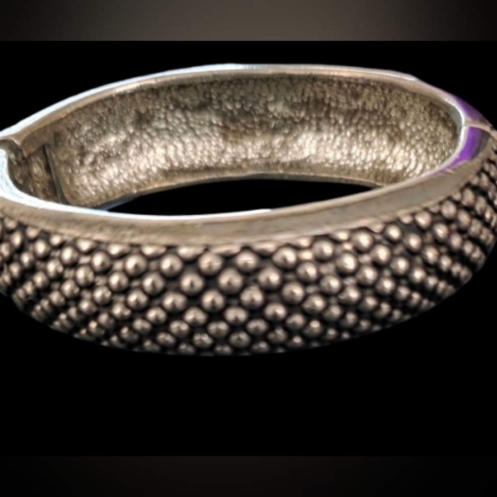 π£ Vintage Set Cable Cut Bold Silver/Gold Tone Cuff 1 Necklace & Bracelets x3 π - Picture 5 of 13